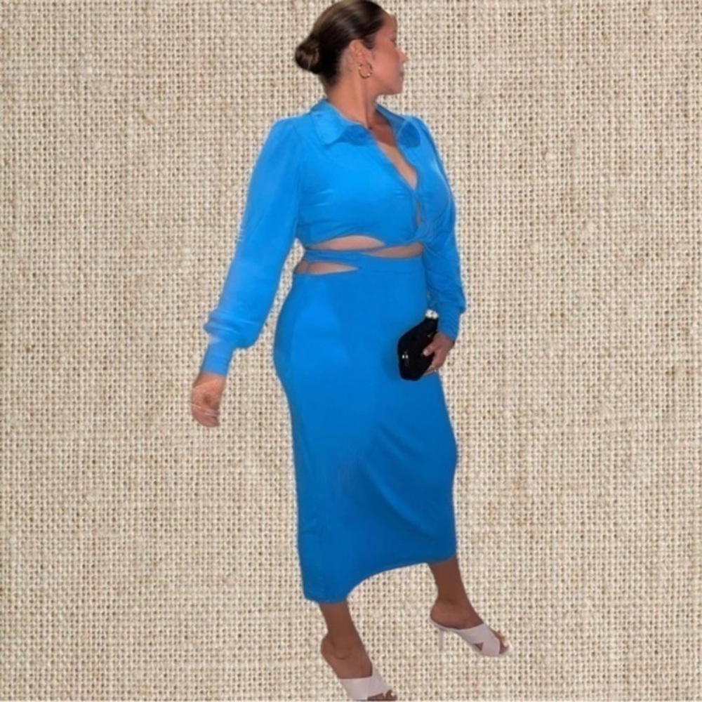 Elegant Blue Women's Skirt